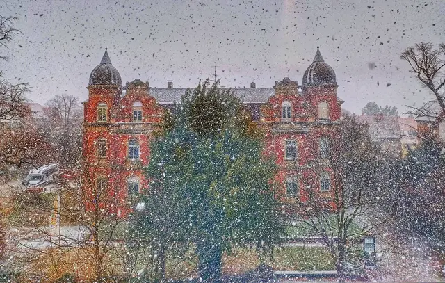 6 Villa Ecarius im Schneetreiben | Foto: Anita Lemmert