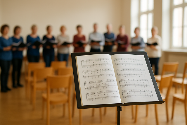 Chorprobe | Foto: Heike Schwitalla - erstellt mit KI