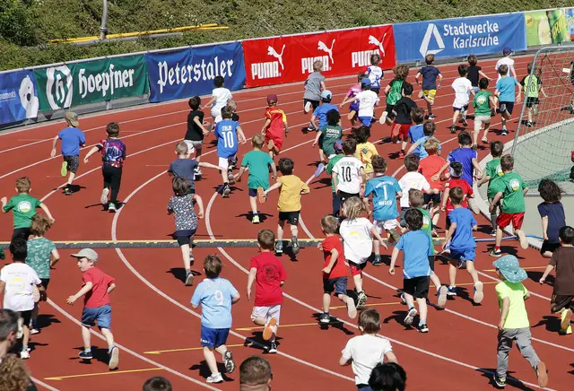 3 Kinderlauf bei der Badischen-Meile, Karlsruhe, am 10. Mai 2025 | Foto: Klaus Eppele