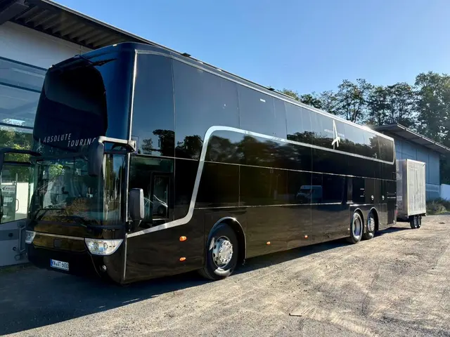 Mit dem schicken Tourbus geht es für Vanden Plas noch bis Mitte November durch Europa | Foto: Andy Kuntz