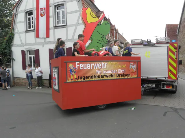 Die Jugendfeuerwehr ist auch on Tour | Foto: OG Dreisen