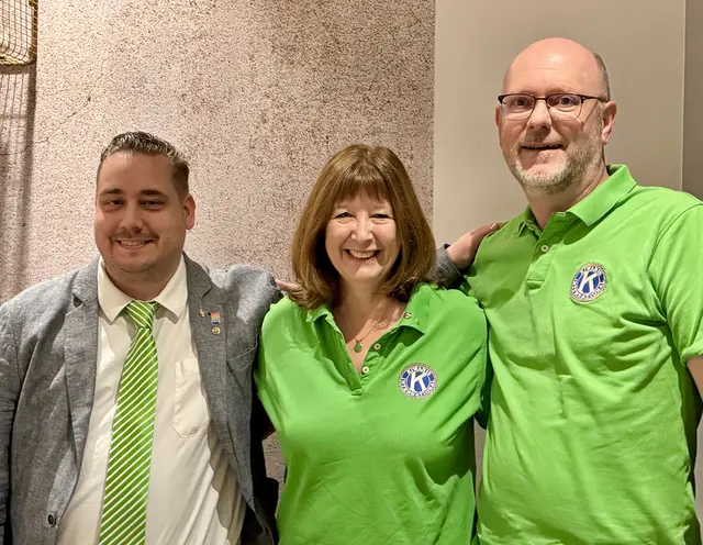 Kiwanis Speyer Vorstand 2025/26: Präsident Marc André de Zordo, Vizepräsidentin Iris Close-Heuss und Sekretär Erich Clemens (es fehlt: Schatzmeisterin Sofia Lorenz) | Foto: Tina Krauss