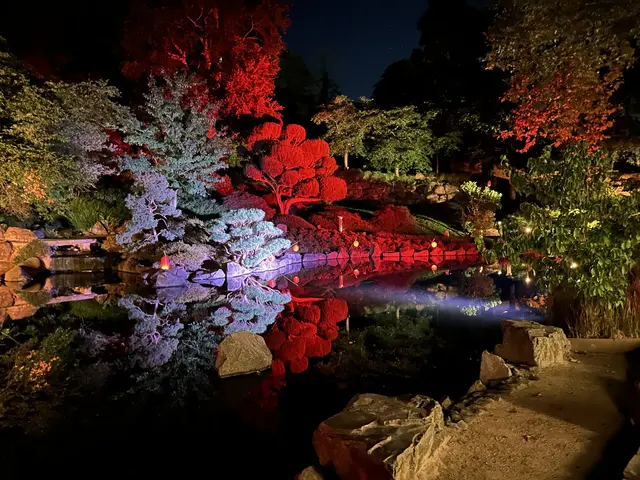 Der Garten präsentiert sich an beiden Festtagen in eindrucksvoller Illumination | Foto: Japanischer Garten