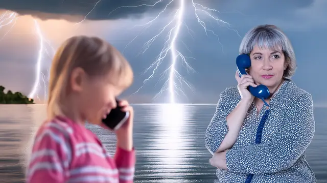 das  Kinder- und Jugendtelefon (KJT) des Kinderschutzbundes Kreisverband Germersheim wird 25 Jahre alt | Foto: Heike Schwitalla - erstellt mit KI