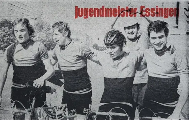 Die erfolgreicher 4er- Mannschaft von RV Vikotoria Essingen 1972 | Foto: Fachmagazin "Radsport"!