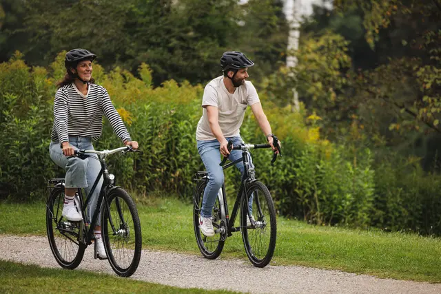 Radfahrer auf dem Kraut-und-Rüben-Radweg | Foto: ZEG (IG KuR-Rw)
