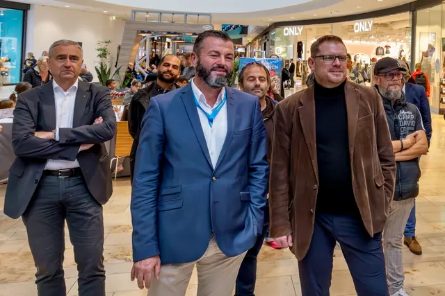 Christian Schreider schaute kurz vorbei | Foto: Johann-Peter Melder