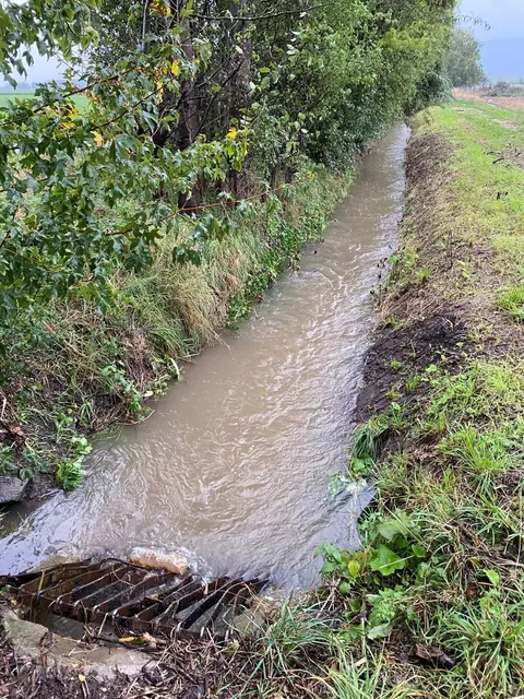Der Kanzgraben führte ungewöhnlich viel Wasser. | Foto: Stadtverwaltung Neustadt