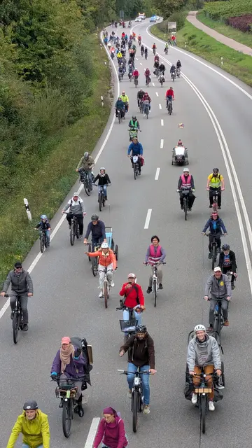 Fahrrad-Demo auf der B10 2025 | Foto: T. Melchert