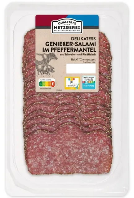 Genießer Salami im Pfeffermantel der Marke "Qualitätsmetzgerei Wilhelm Brandenburg" könnte krank machen | Foto: Westfälische Fleischwarenfabrik Stockmeyer GmbH