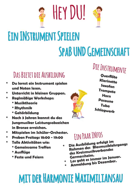 Es gibt eine große Auswahl an Instrumenten im Orchester. | Foto: Melanie Ochs / Markus Burck