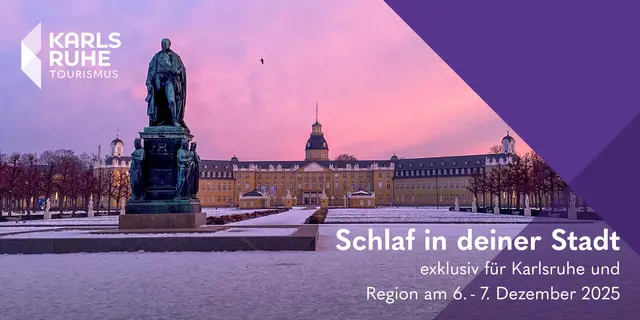 Bei "Schlaf in deiner Stadt" können Gäste das vorweihnachtlich geschmückte Karlsruhe rund um den Nikolaustag entdecken. | Foto: KTG Karlsruhe Tourismus GmbH, Bruno Kelzer