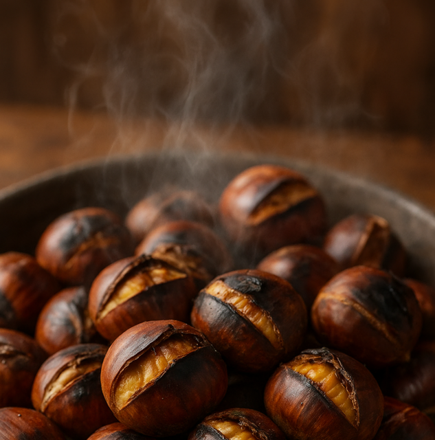 heiße Maroni - frisch aus dem Backofen | Foto: Heike Schwitalla