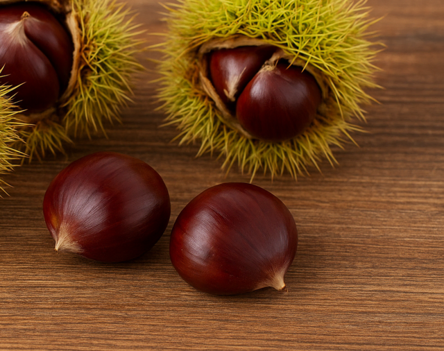 frisch geerntete Keschde | Foto: Heike Schwitalla