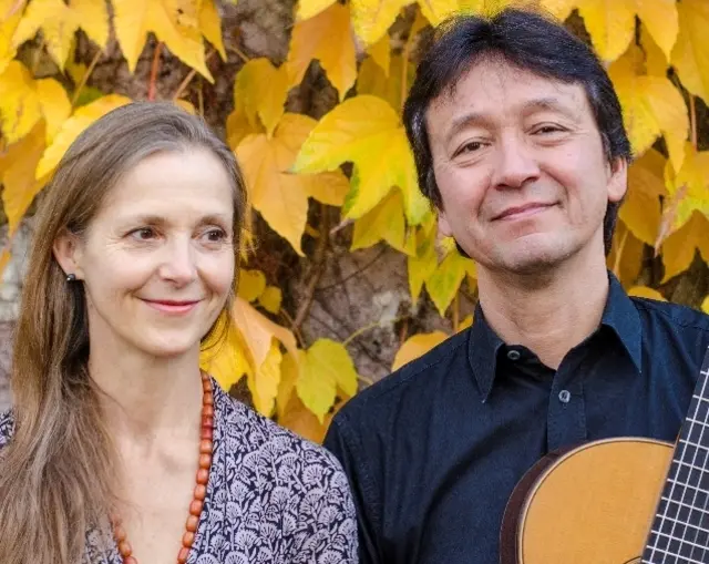 Sopranistin Clotilde Hartmann-Diekmann und Gitarrist Shiro Monteiro.  | Foto: Monteiro