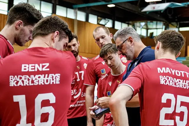 Die BADEN VOLLEYS sind auf gutem Weg, taktisch und spielerisch ein Team zu werden. | Foto: Jasmina Frauendorf