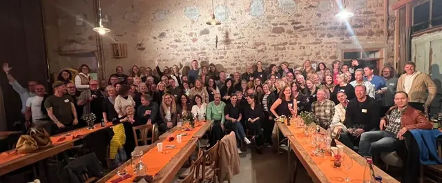 Der Ausklang des gelungenen Alumni-Treffens wurde dann in gemütlicher Atmohsphäre genossen. | Foto: Ute Giebler