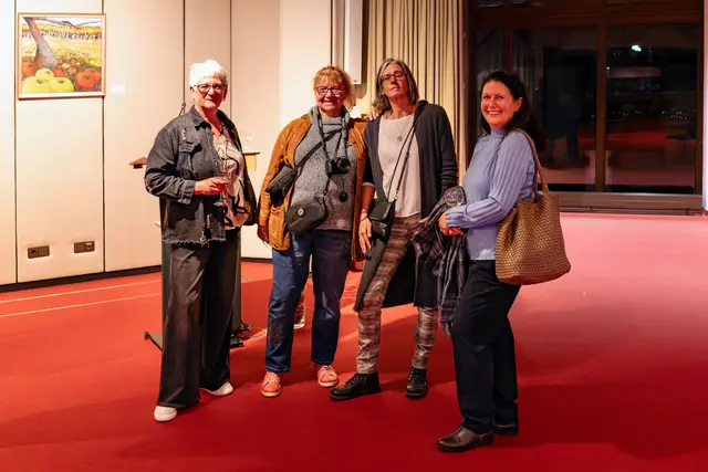 Besuch aus dem Kreativhaus h6:  Anke Oswald, Brigitte Melder, Petra Helm, Tina Krauss | Foto: Johann-Peter Melder