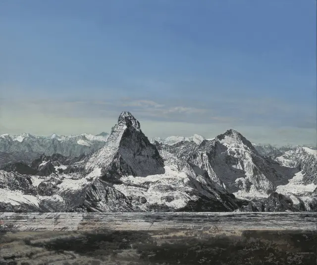 Matterhorn - Acryl auf Holz | Foto: Heike Negenborn/Repro: Sascha Zuhl