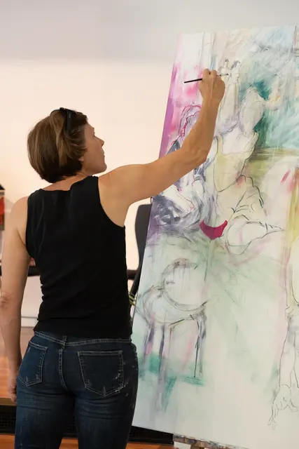 Die Speyerer Malerin Karin Germeyer-Kihm | Foto: Siegfried Kirr