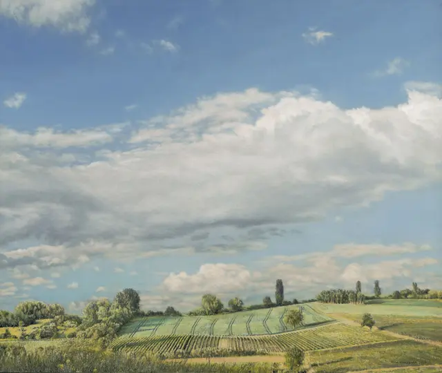 Rheinhessen - Acryl auf Holz | Foto: Heike Negenborn/Repro: Sascha Zuhl