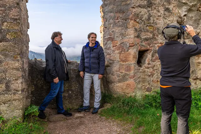 SWR-Dreharbeiten zur Sendereihe „Kaffee oder Tee“ | Foto: Jochen Heim