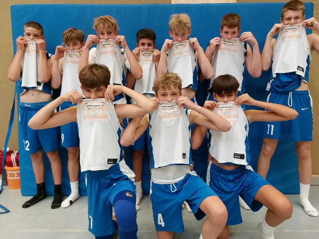 stehend v.l.n.r. Leander, Jonas, Felix, Rakim, Valentin, Noah, Ivano
vorne v.l.n.r Theo, Vincent, Sam | Foto: SG Mannheim