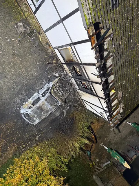 Brand am Vereinsheim in Kandel | Foto: Schäfer-FFW Kandel/gratis