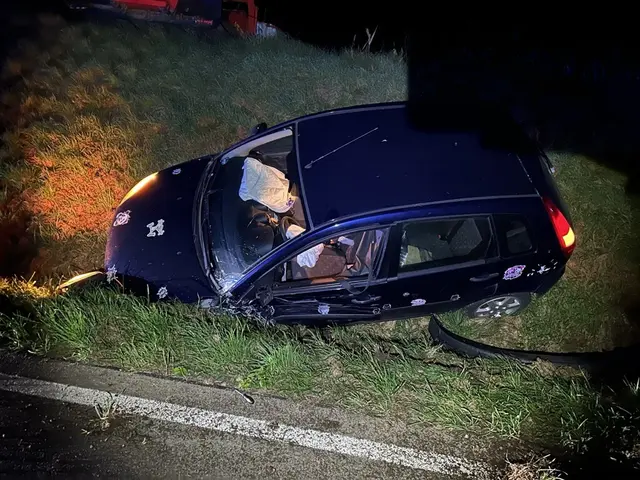 Durch den heftigen Aufprall wurden der Opel Astra und der Ford Fiesta von der Fahrbahn geschleudert und kamen im Straßengraben zum Stillstand | Foto: Polizeiinspektion Lauterecken