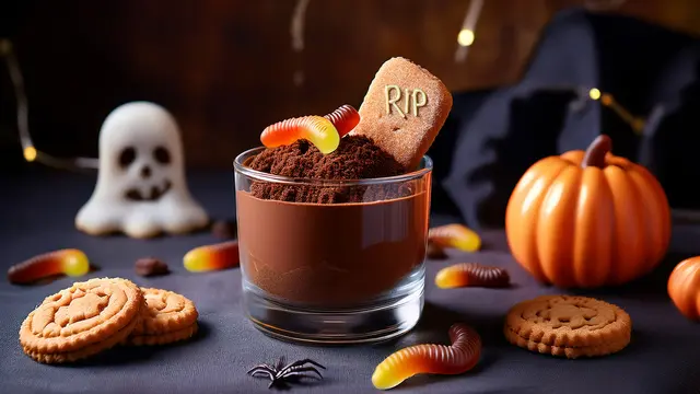 leckere Schoko-Gräber für Halloween | Foto: Heike Schwitalla