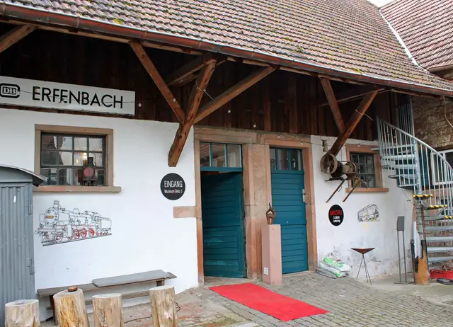 Der Eingang ins Bachbahnmuseums in Erfenbach | Foto: Monika Klein
