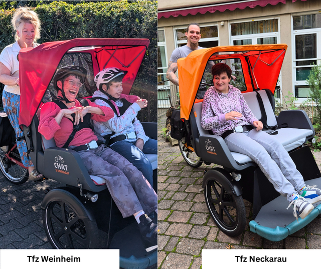 Neue Rikschas für die Tagesförderzentren Weinheim und Neckarau | Foto: Gemeindediakonie Mannheim