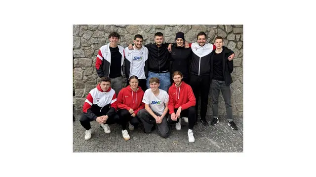 Hinten v.l.n.r.: Leon Birich, Jens Feddeck, Marius Schuler, Julian Kany, Ulf Feddeck, Kyrylo Dmytriiev
Vorne v.l.n.r: Niklas Birich, Lea Korn, Johann Lehmann, Ilya Dmytriiev
 | Foto: Lea Korn