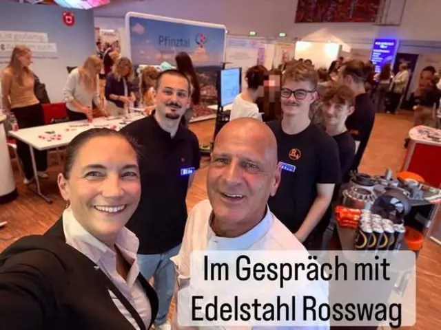 Am Stand von Edelstahl Rosswag | Foto: Petra Schwab