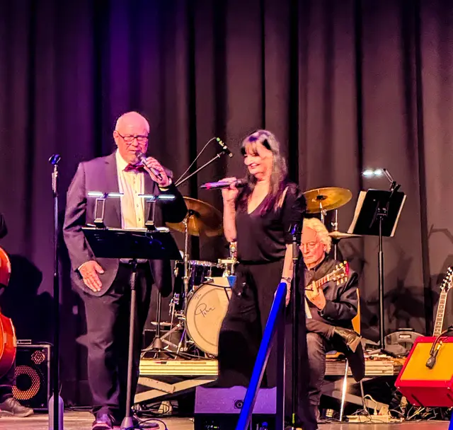 Klaus Meggle und Keyboarderin Claudia Böhmer | Foto: Wolfgang Neuberth