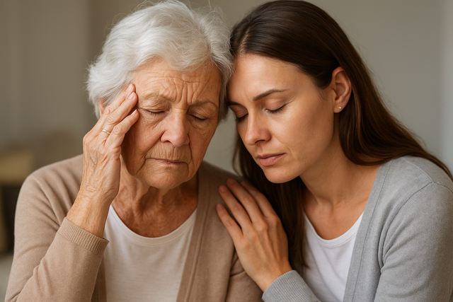 Pflegende Angehörige tauschen sich aus | Foto: Heike Schwitalla - erstellt mit KI