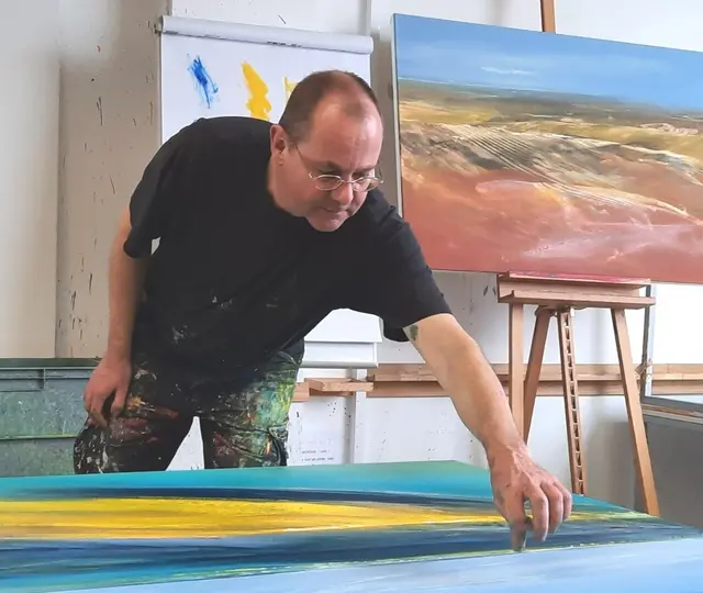 Hinrich Schüler bei der Arbeit | Foto: Hinrich Schüler