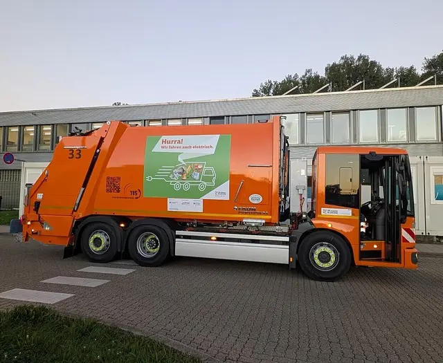 Batterieelektrisch angetriebenes Abfallsammelfahrzeuge | Foto: TSK