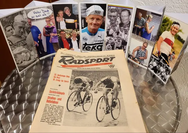 Tischaufsteller und die "Radsport" Ausgabe 1970. "Gastgeschenk" von Werner Simonis an den Initiator Rudi Birkmeyer | Foto: Rudi Birkmeyer