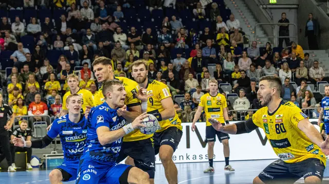 Die gelbe Mauer steht ! | Foto: Wolfgang Neuberth