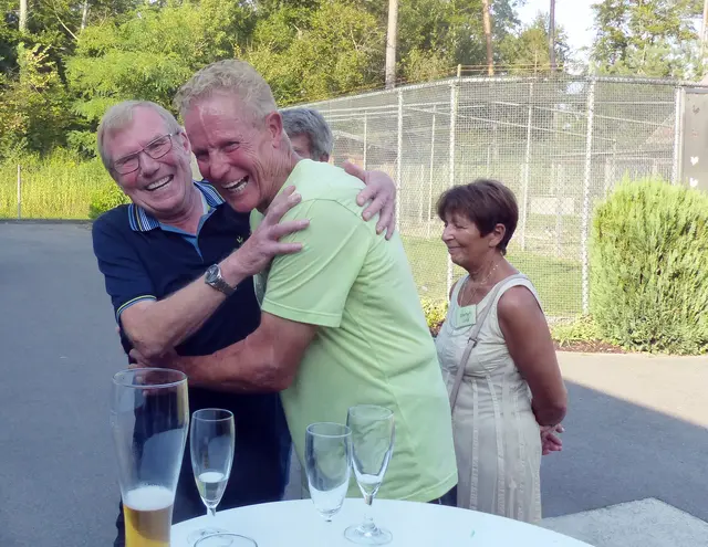 Günter Haritz und Didi Thurau beim 5. Treffen der Deutschen Radsportszene in Hatzenbühl | Foto: Peter Gnewikow