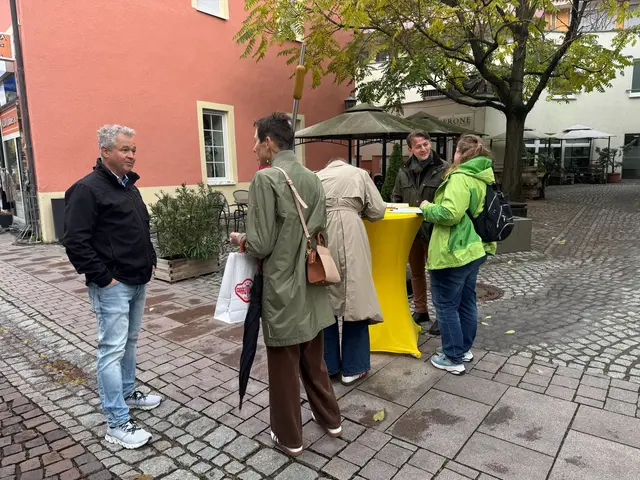 FDP-Unterschriftenstand am 25.10.2025 in Bretten. | Foto: FDP