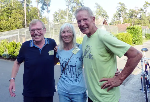 Drei Weltklassesportler beim 4. Treffen der Radsportszene in Hatzenbühl | Foto: Roger Klenk