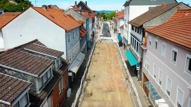 Die Neugestaltung der Kaiserstraße in Landstuhl ist eines der zentralen Projekte der laufenden Städtebauförderung. | Foto: Stadt Landstuhl