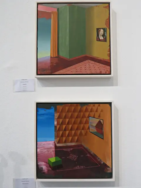 Oben Titel "Zimmer" und unten "Heuhaufen" | Foto: Brigitte Melder