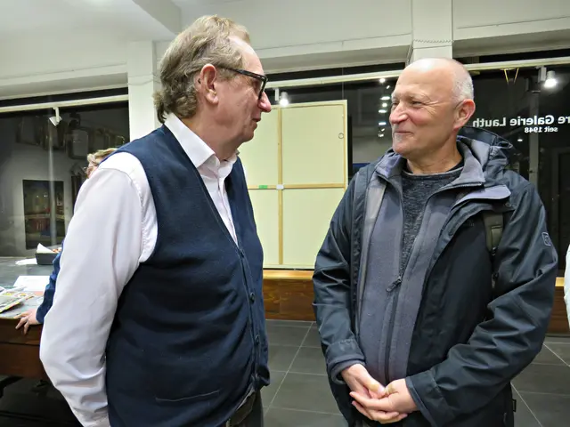 Werner Lauth im Gespräch mit Torsten Kleb von der LUKOM | Foto: Brigitte Melder