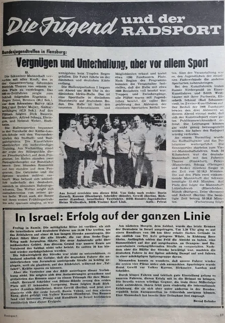 Repotage im Radsport 30. Juni 1970 | Foto: Radsport Magazin
