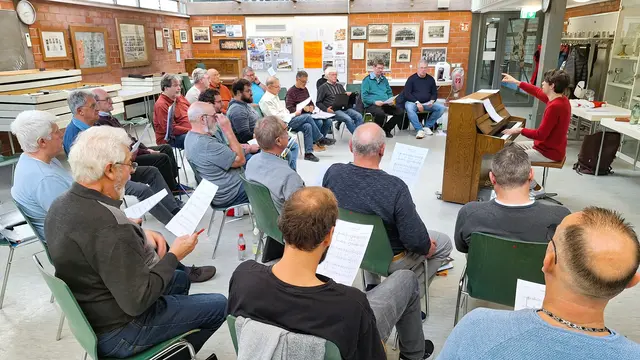 Gut besuchte Sonderprobe # Konzentrierte und motivierende Atmosphäre | Foto: GV Harmonie Büchenau 1919 e.V.