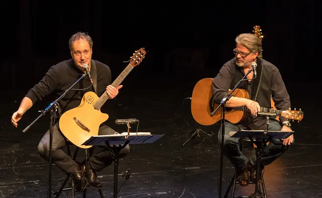 Jürgen Gutmann und Manuel Dempfle präsentieren "The Leonard-Cohen-Project - Songs of Love and Hate" | Foto: Frank Erber