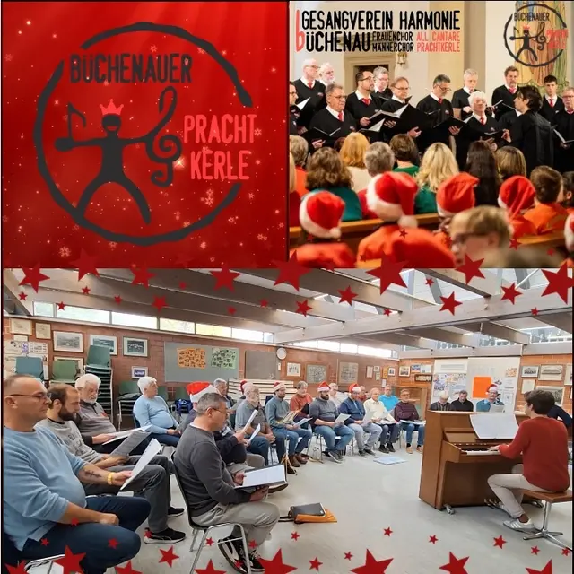 Männerchor Prachtkerle beim Probetag vom 19.10.2025 | Foto: GV Harmonie Büchenau 1919 e.V.